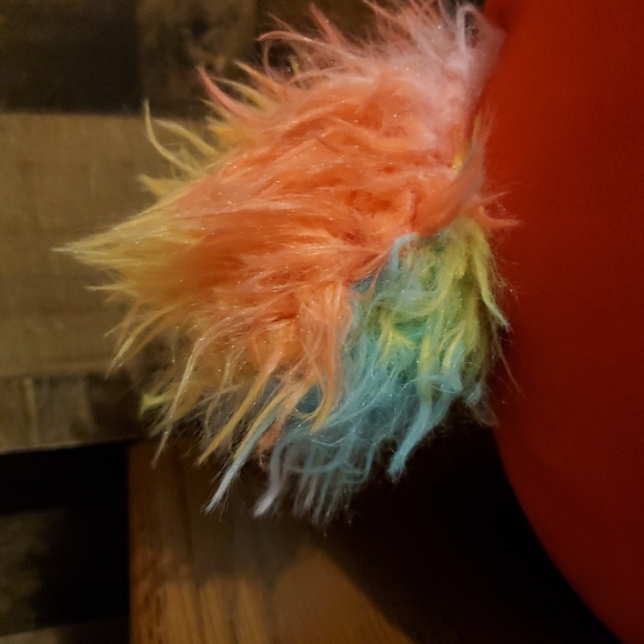 Squishmallow 14" Paco the Parrot Soft Red Plush Kellytoy Rainbow Fuzzy Wings NWT - Picture 6 of 10